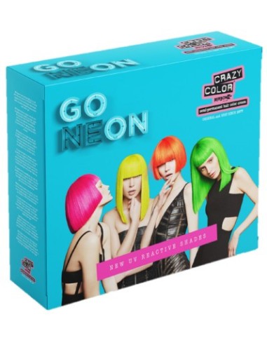 CRAZY COLOR KIT GO NEON UV 4 PEZZI